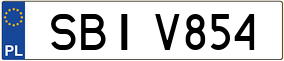 Trailer License Plate